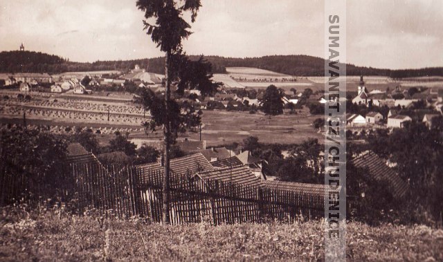 Chudenice od východu 30. léta 20. stol., foto Jan Tíkal
