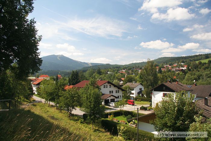 Bavorská Ruda od nádraží
