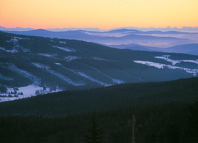 Alpy a panoráma Šumavy
