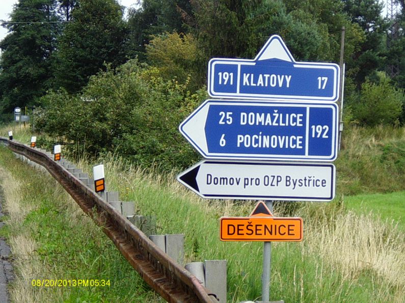 Šipky vedly za Nýrskem objížďku na Strážov
