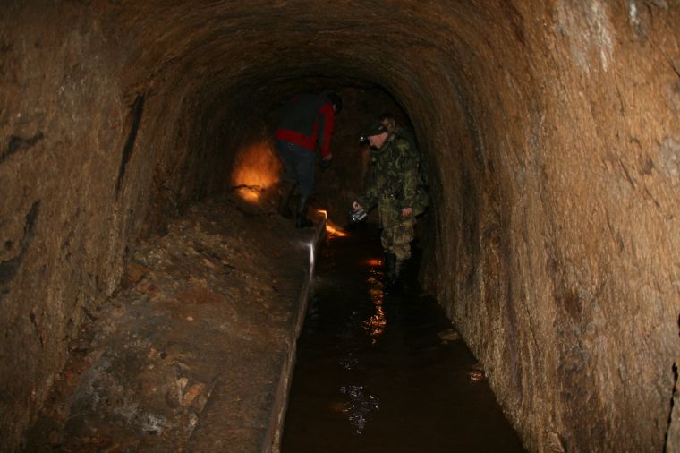 Chodba pivovarského sklepa
