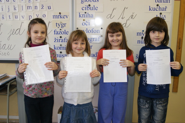 2013.1.31. Vysvědčení 1.roč.
